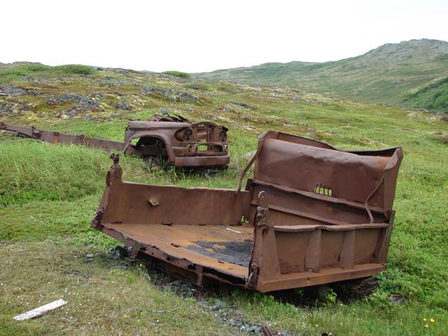 Recent archaeological deposits at Goose Cove North.